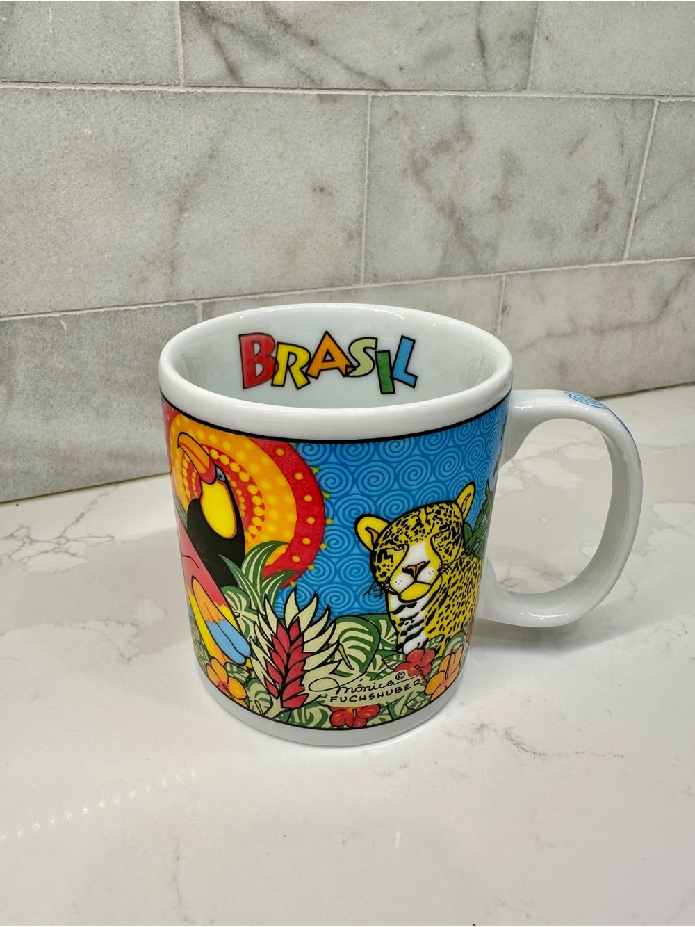 Brasil Ceramic Mug by Monica Fuchsberger